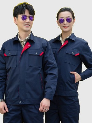 春秋工作服定制耐磨工廠(chǎng)工作服套裝定制純棉工作服定制